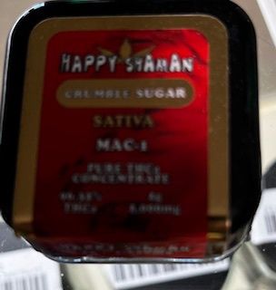Happy Shaymen crumble Sugar, Strain: Mac 1