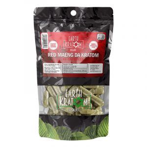 Earth Kratom Red Maeng DA Kratom 65 caps