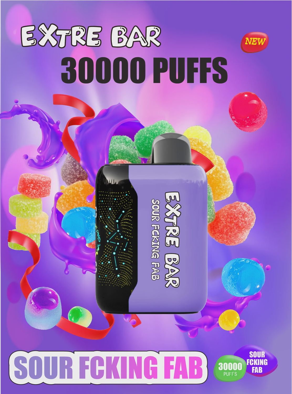 extre bar turbo edition, Flavor: Sour Fucking Fab