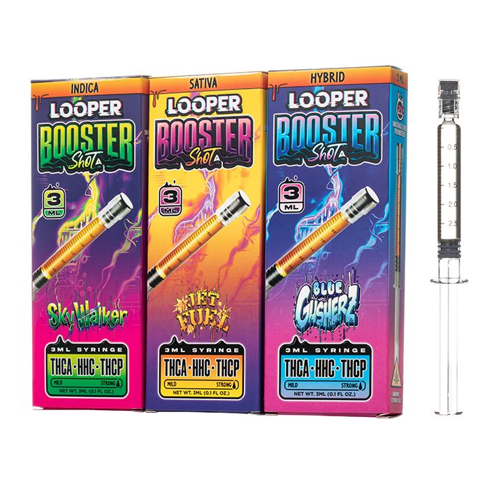 LOOPER BOOSTER 3ML Thca hhc thcp, Flavor: BLUE GUSHER 2