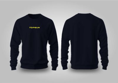 Pullover Sweater Navy with Yellow TGF logo - unisex