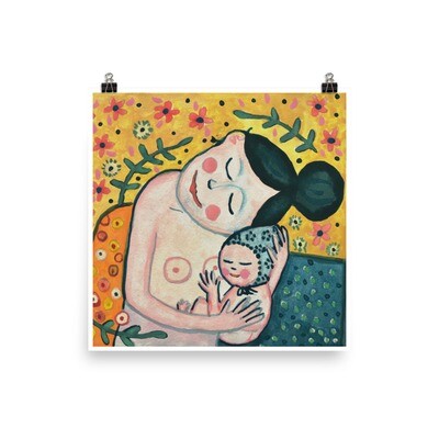 Gustav Klimt inspired Motherhood (Print)