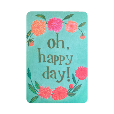 Oh Happy Day - A6 Duurzame Bloemen Kaart ✔️