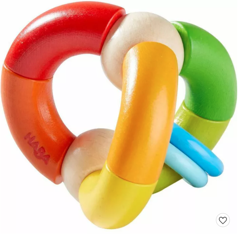 Haba Wooden Teether - #3869 Rainbow