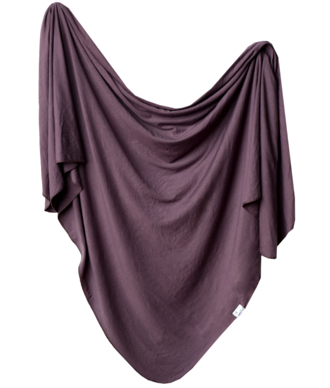 Copper Pearl Swaddle Blanket - Plum