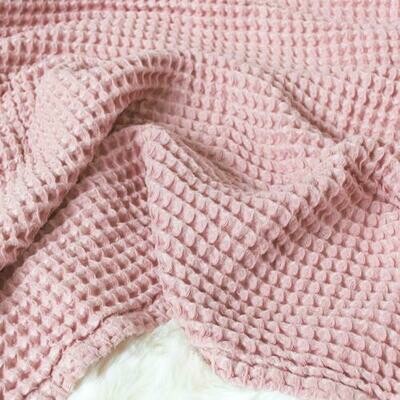 Sugar + Maple Honeycomb Blanket Blush