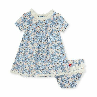 Magnetic Me Dress & Diaper Cover Somebunny Floral Magnetic Me Dress & Diaper Cover Somebunny Floral
