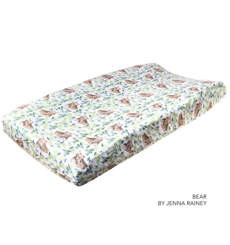 Copper Pearl Changing Pad Cover - Bears
