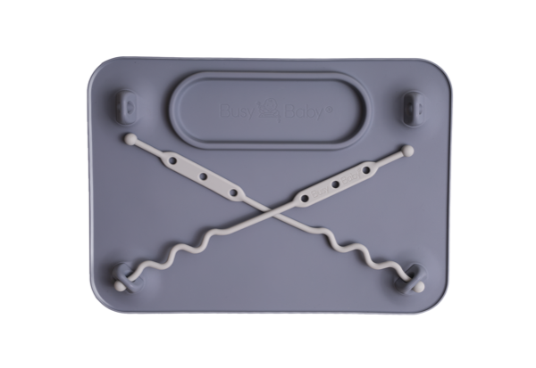 Busy Baby Placemat &amp; Teether System - Pewter