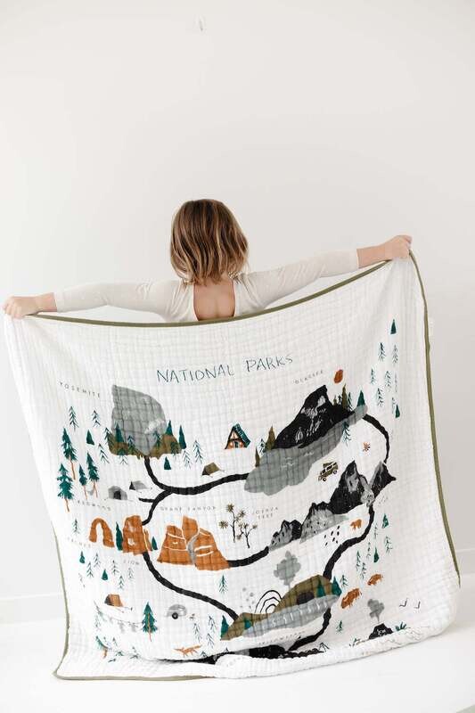 Clementine Kids National Parks Crib Quilt