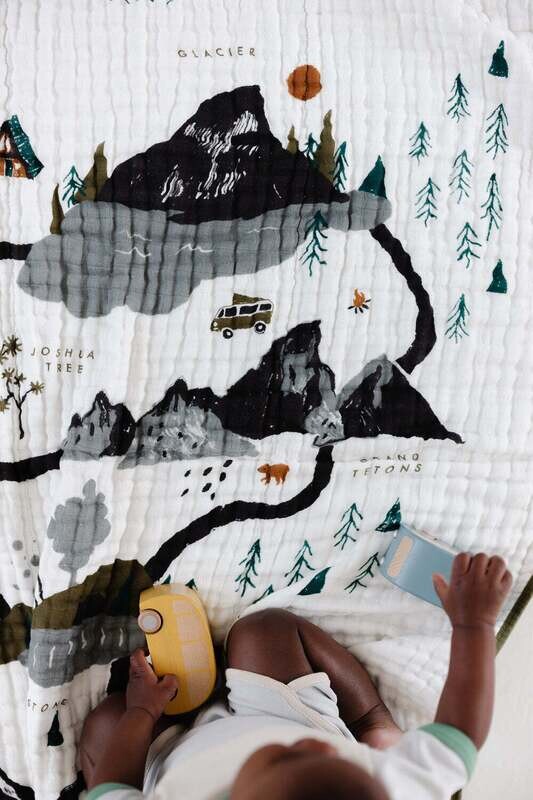 Clementine Kids National Parks Crib Quilt