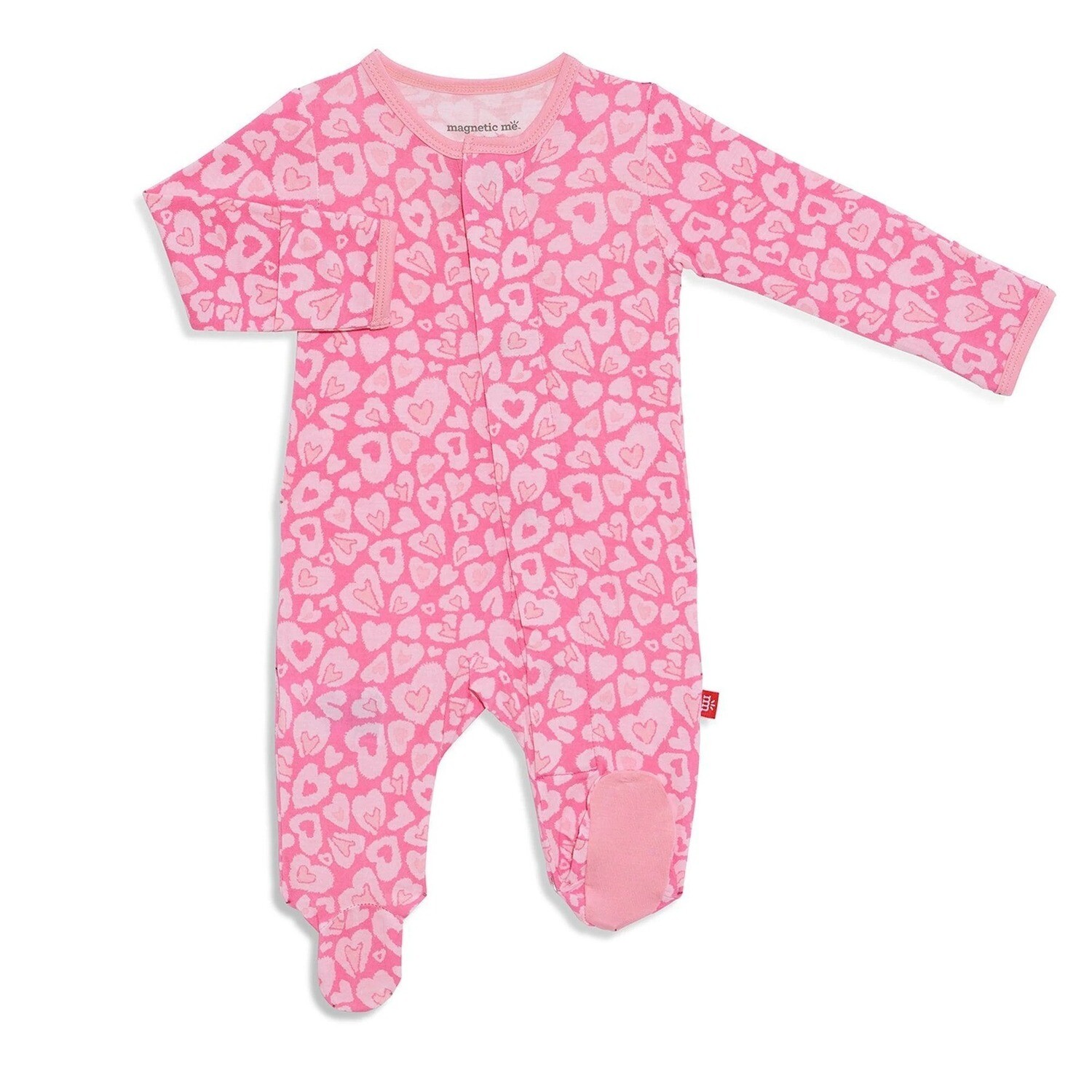 Magnetic Me Footie - Leophearts 6-9 Mo.