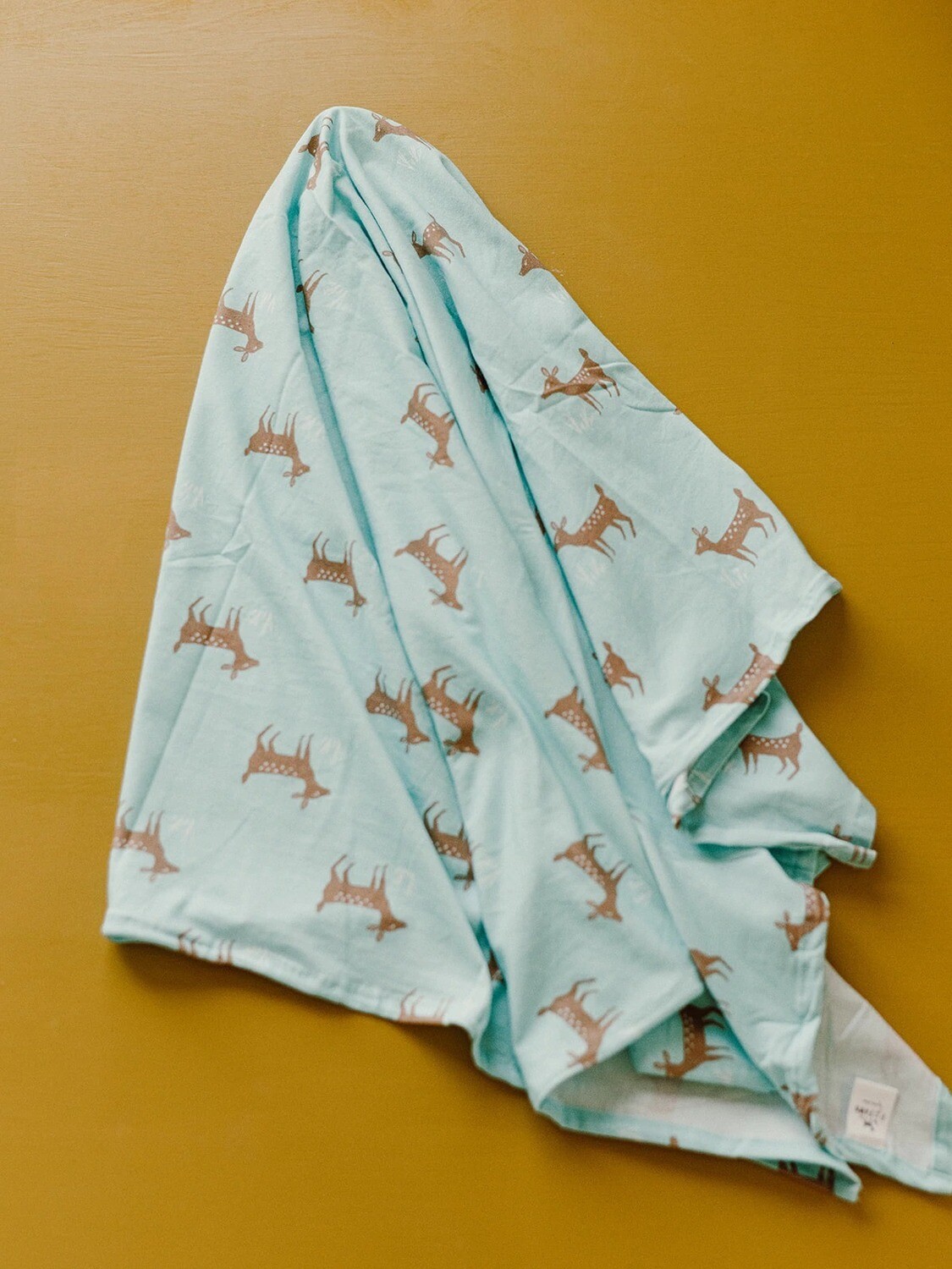 F is for Fawn Swaddle Blanket Fawn