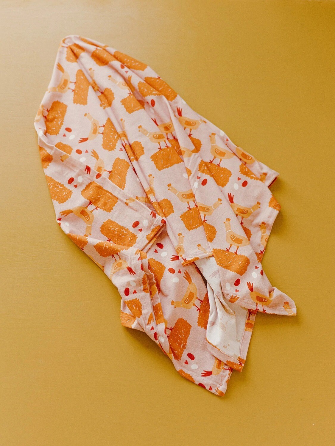 F is for Fawn Swaddle Blanket - Chicken
