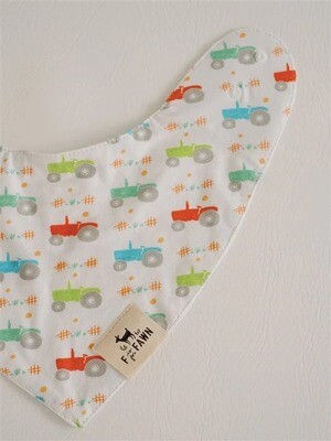 F is For Fawn Tractor Bib