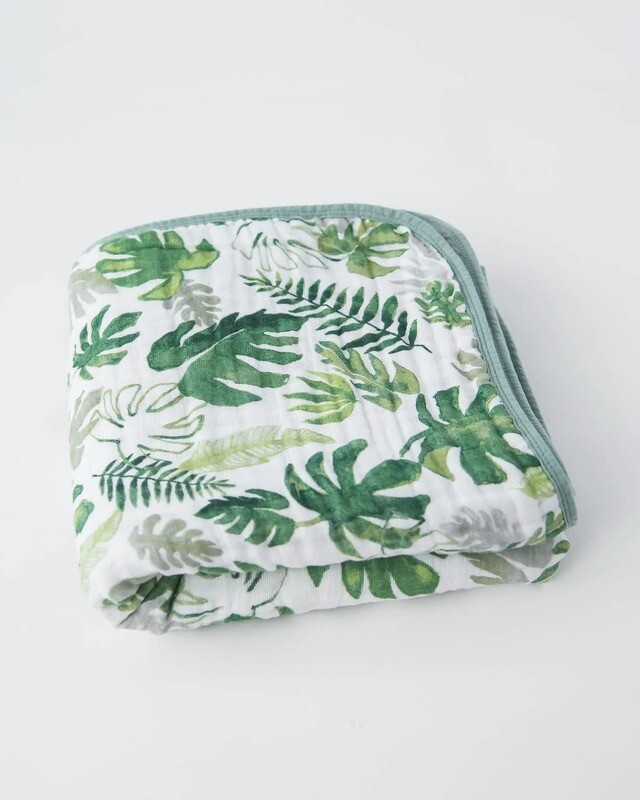 Little Anchors Quilt - Tropical Leaf