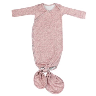 Copper Pearl Knotted Infant Gown - Maeve