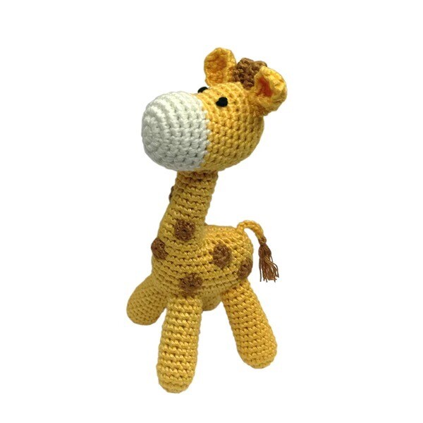 Crocheted Giraffe Rattle