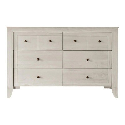 Cameo 6 Drawer Double Dresser