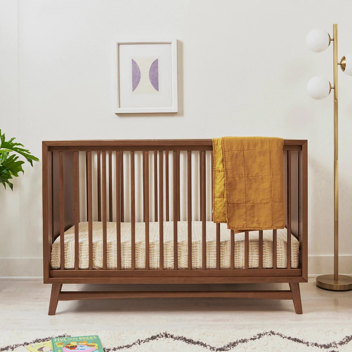 Peggy Crib, color: Natural Walnut