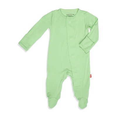 Magnetic Me Footie - Green Apple 0-3 mo.