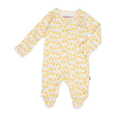 Magnetic Me Organic Cotton Footie - Easy Peasy 3-6 mo.