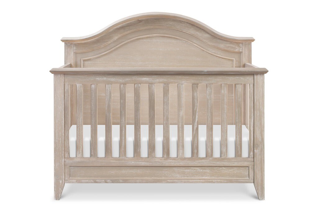 Beckett Convertible Curve Top Crib - Sandbar, color: Sandbar