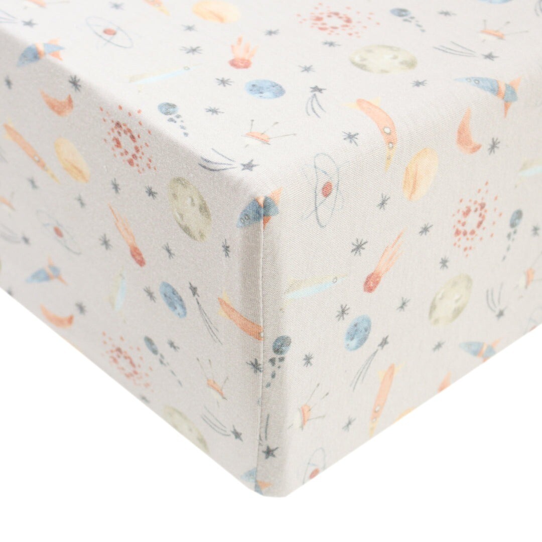 Copper Pearl Crib Sheet - Cosmos