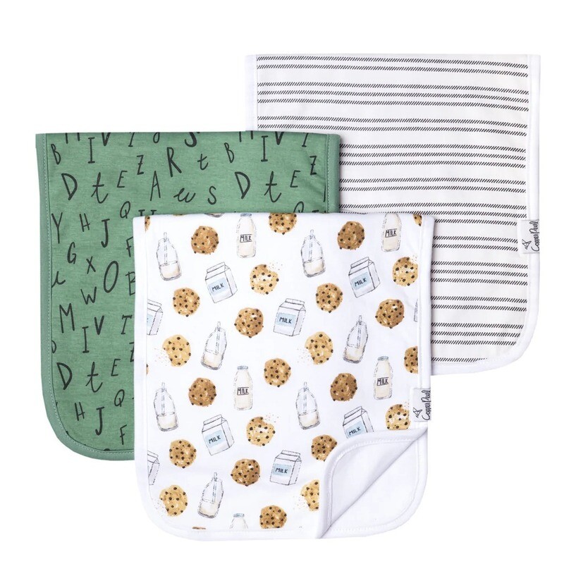 Copper Pearl Burp Cloths (set of 3) - Chip