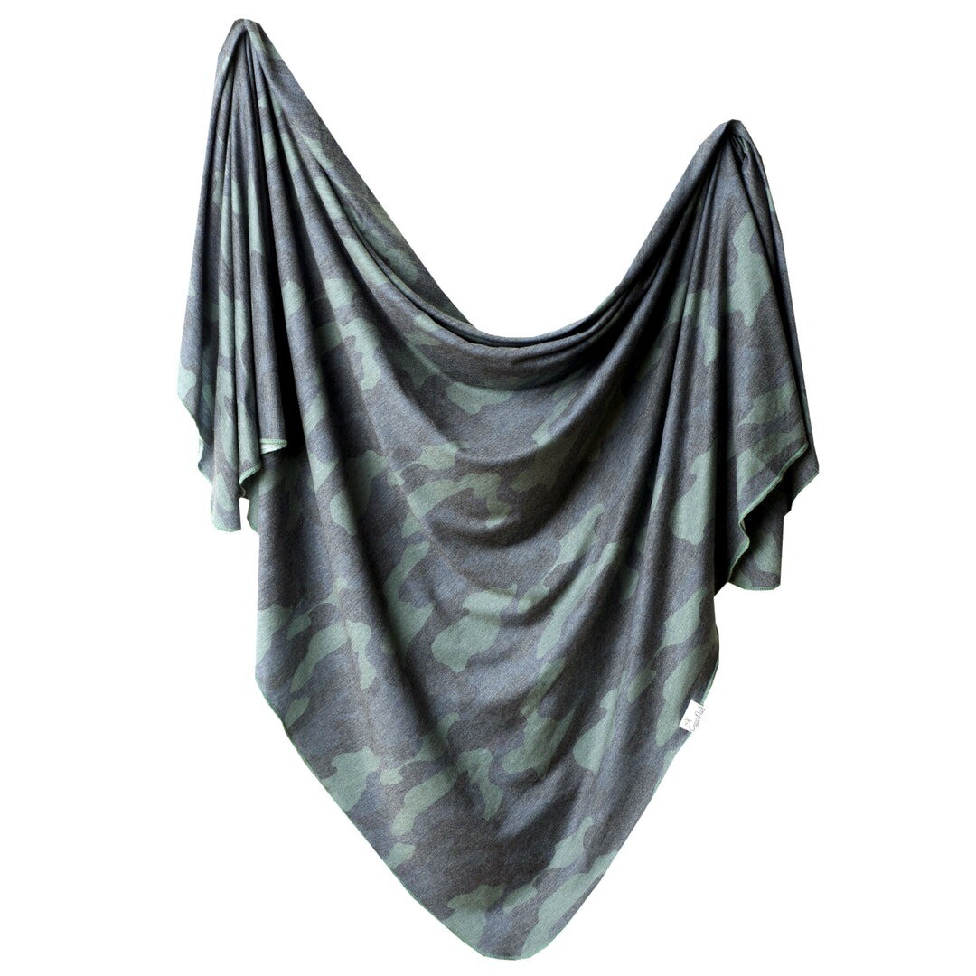 Copper Pearl Swaddle Blanket - Hunter
