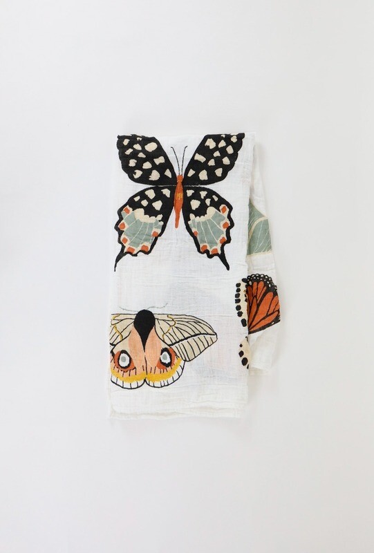 Clementine KIds Butterfly Swaddle Blanket