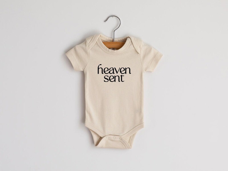 Gladfolk &quot;Heaven Sent&quot; Organic Onsie