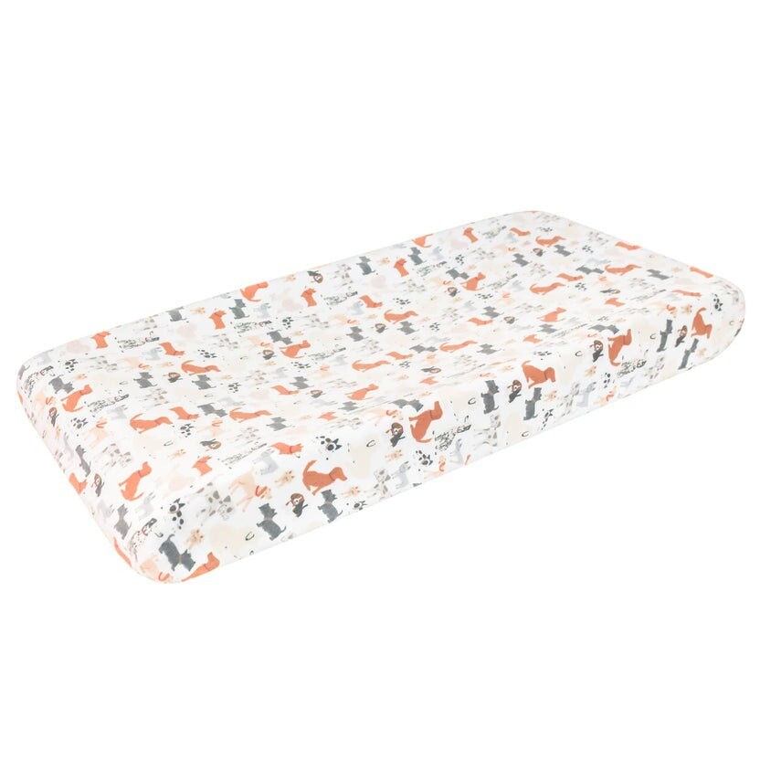Copper Pearl Changing Pad Cover - Rufus