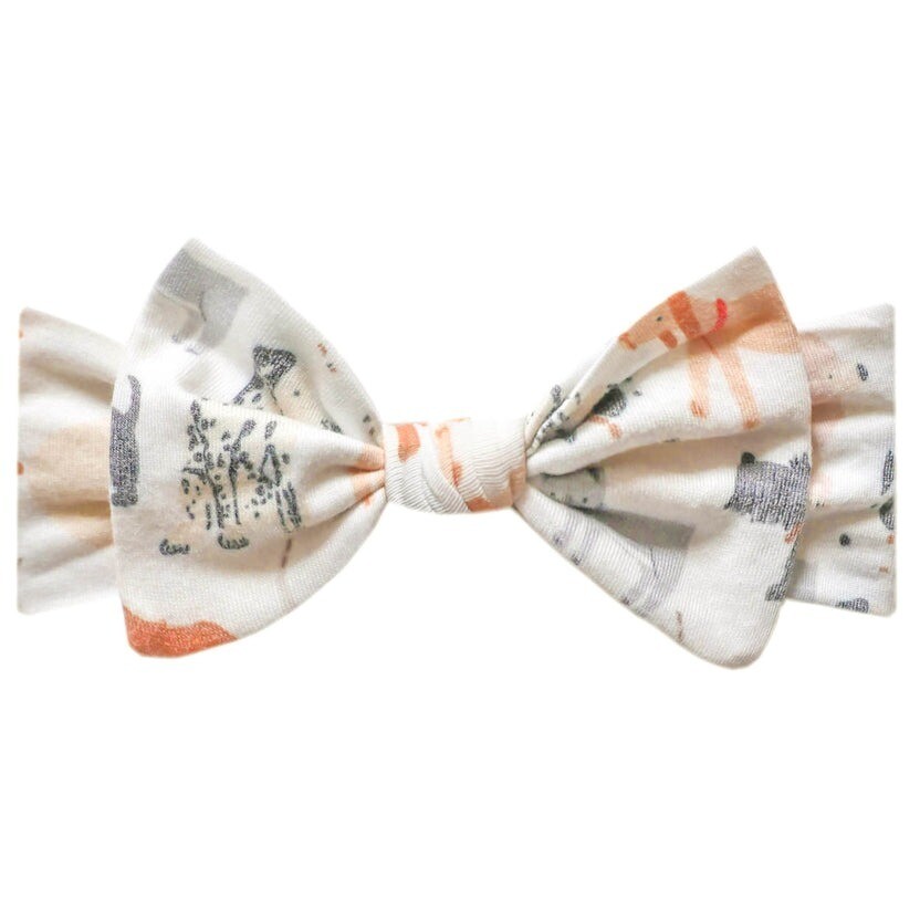 Copper Pearl Headband Bow - Rufus