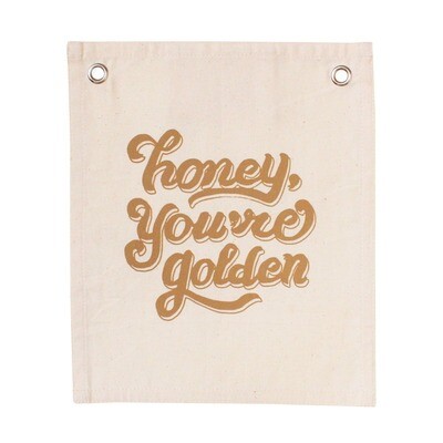 Honey You're Golden Banner - Natural