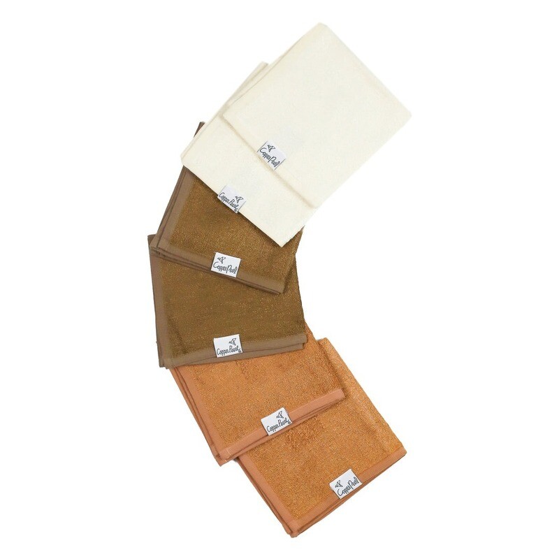 Copper Pearl Washcloths (set of 6) - Dune