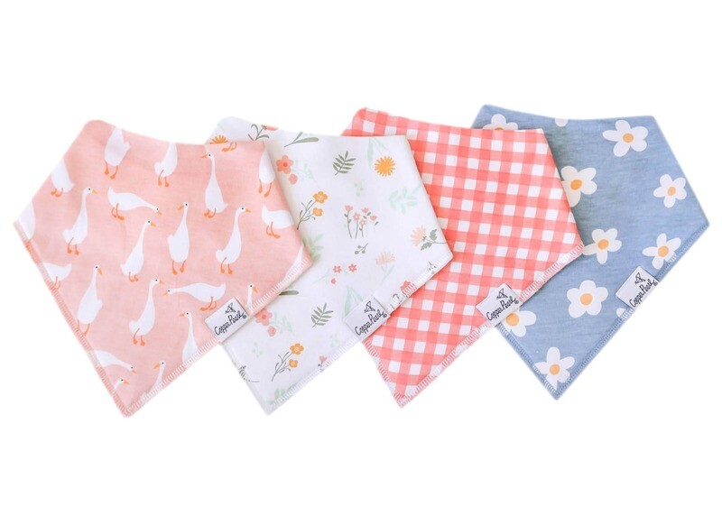 Copper Pearl Bandana Bibs - 4 pack - Goosie