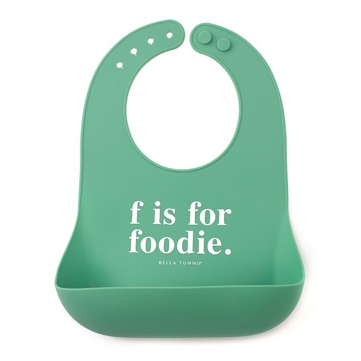 Bella Tunno Wonder Bib - F is for Foodie