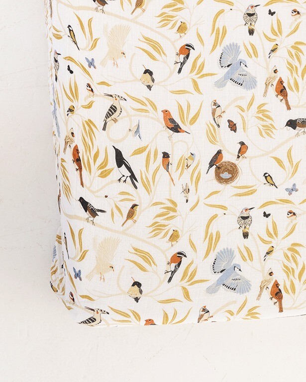 Clementine Kids For The Birds Crib Sheet