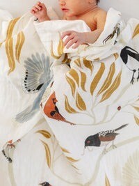Clementine Kids For The Birds Swaddle Blanket