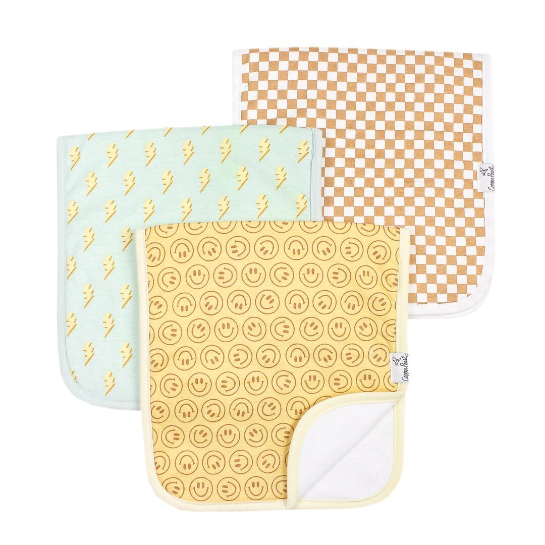 Copper Pearl Burp Cloths (set of 3) - Vance
