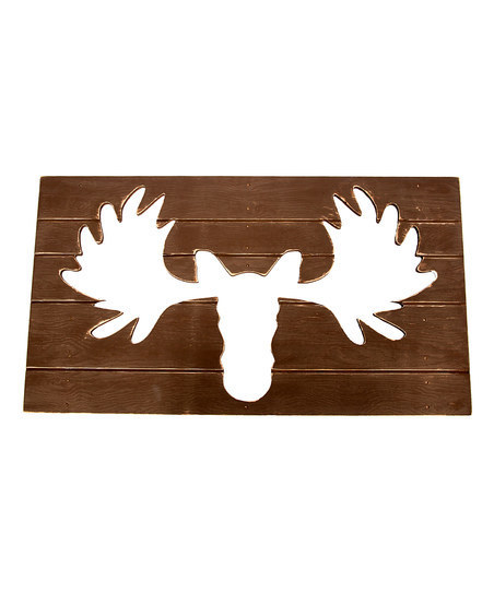 Twelve Timbers Moose Wall Decor in Rustic Red