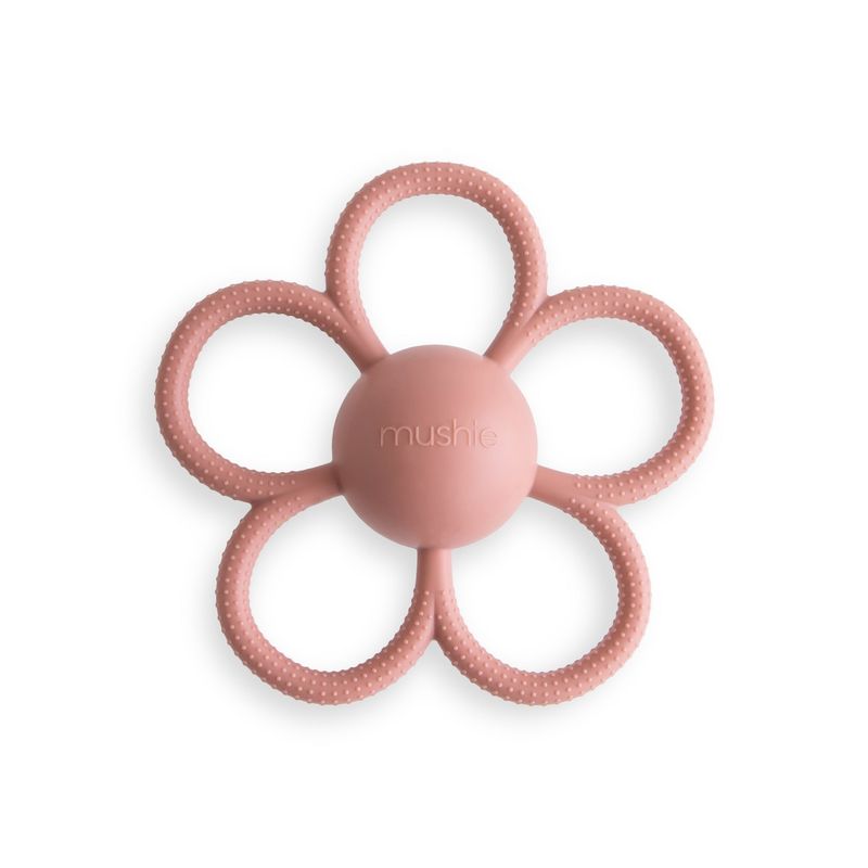 Mushie Daisy Teether Rattle