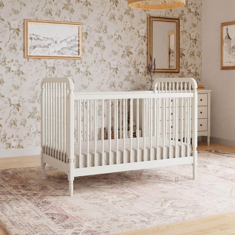Liberty 3-in-1 Convertible Crib - Warm White