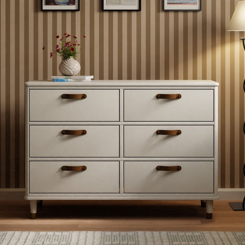 Tanner 6-Drawer Dresser - Warm White