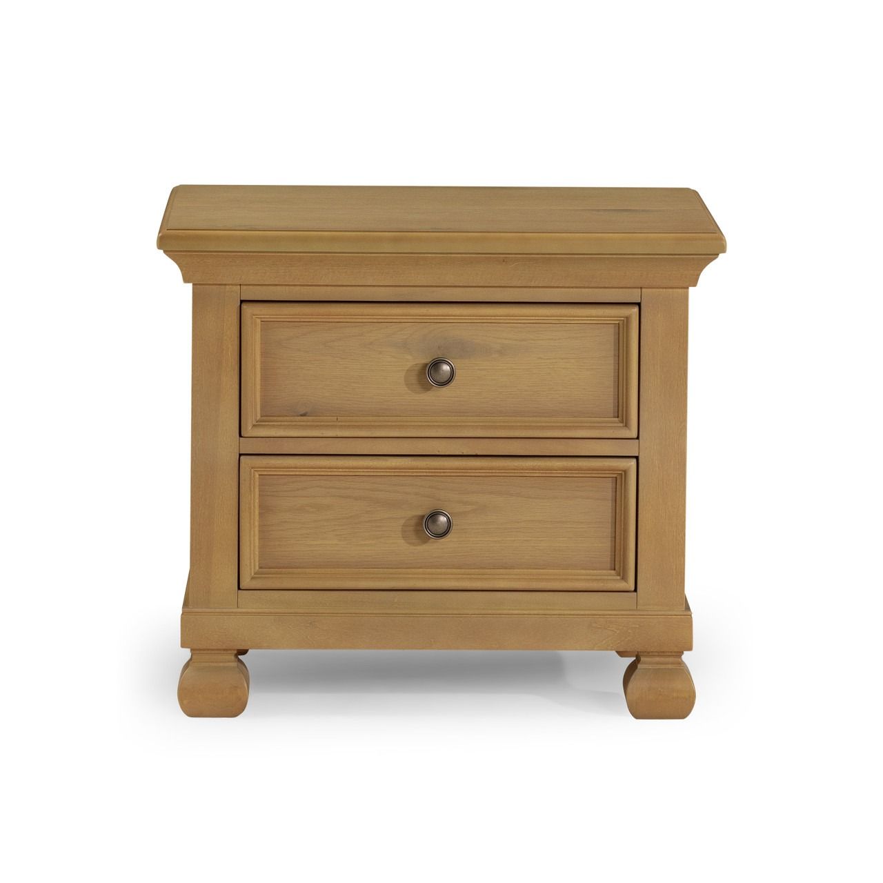 Solvang 2-Drawer Nightstand, color: White Oak