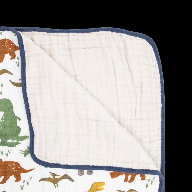 Little Unicorn Cotton Muslin Crib Quilt - Dino Friends