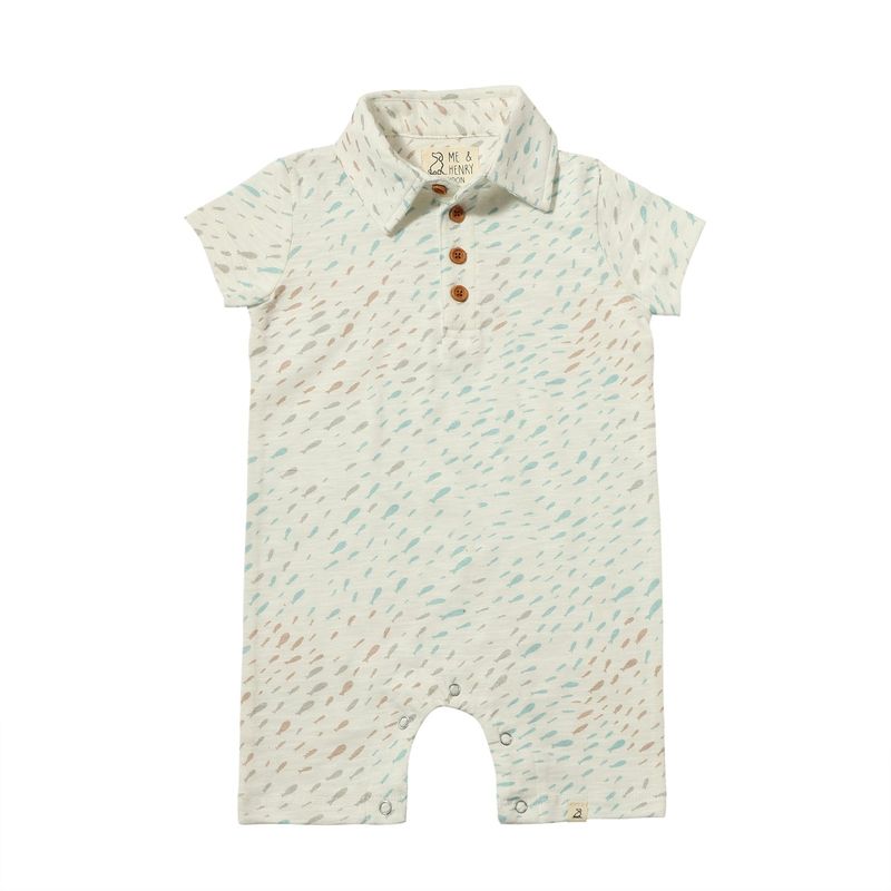 Me &amp; Henry Polo Romper - Fish