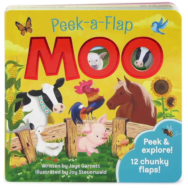 Peak-a-Flap Board Book -  Moo
