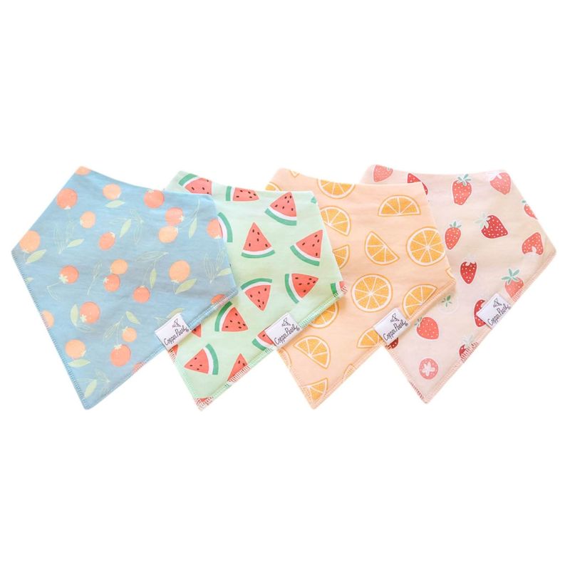 Copper Pearl Bandana Bibs - Clementine